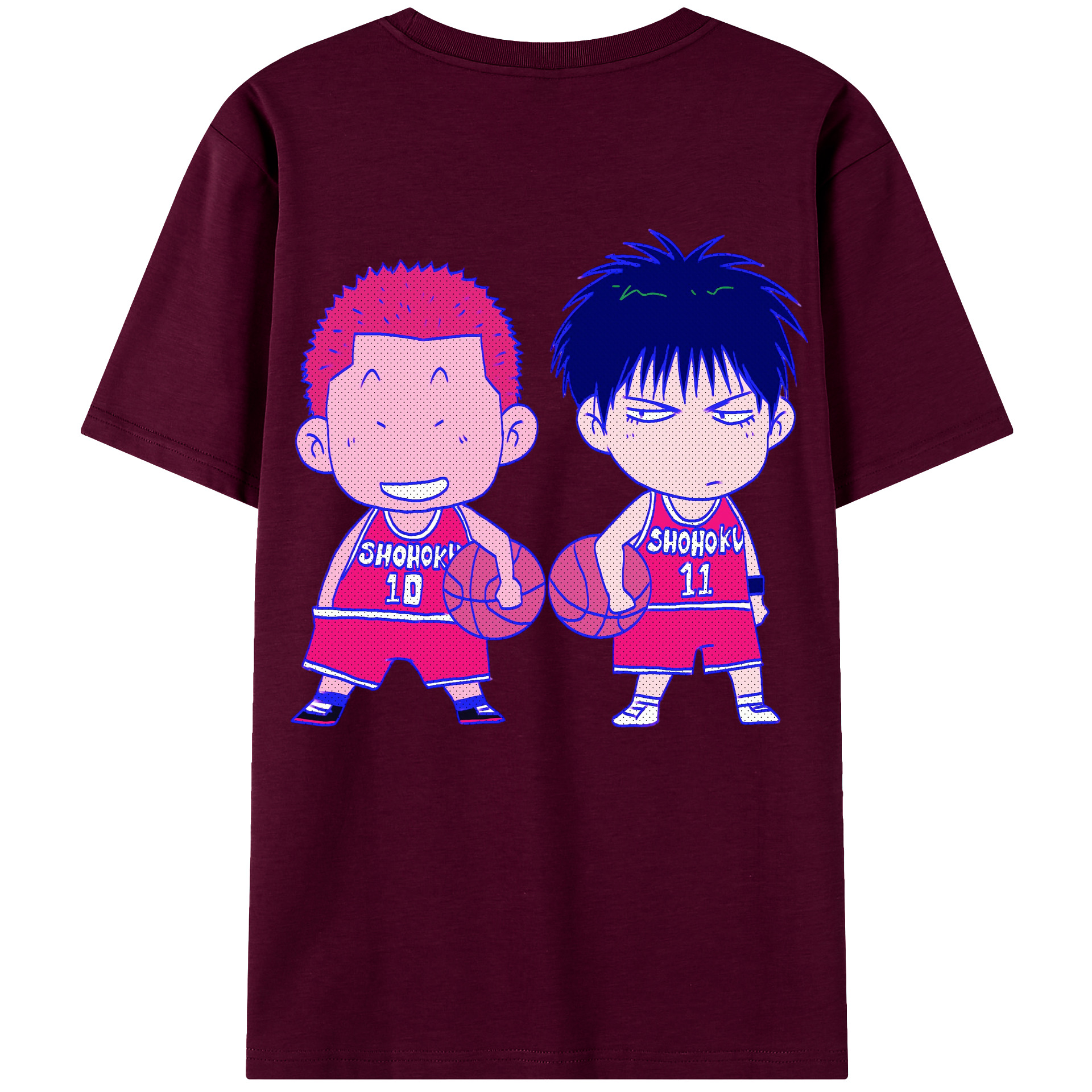SLAM DUNK／スラムダンク レディース半袖Tシャツ(バックプリント)